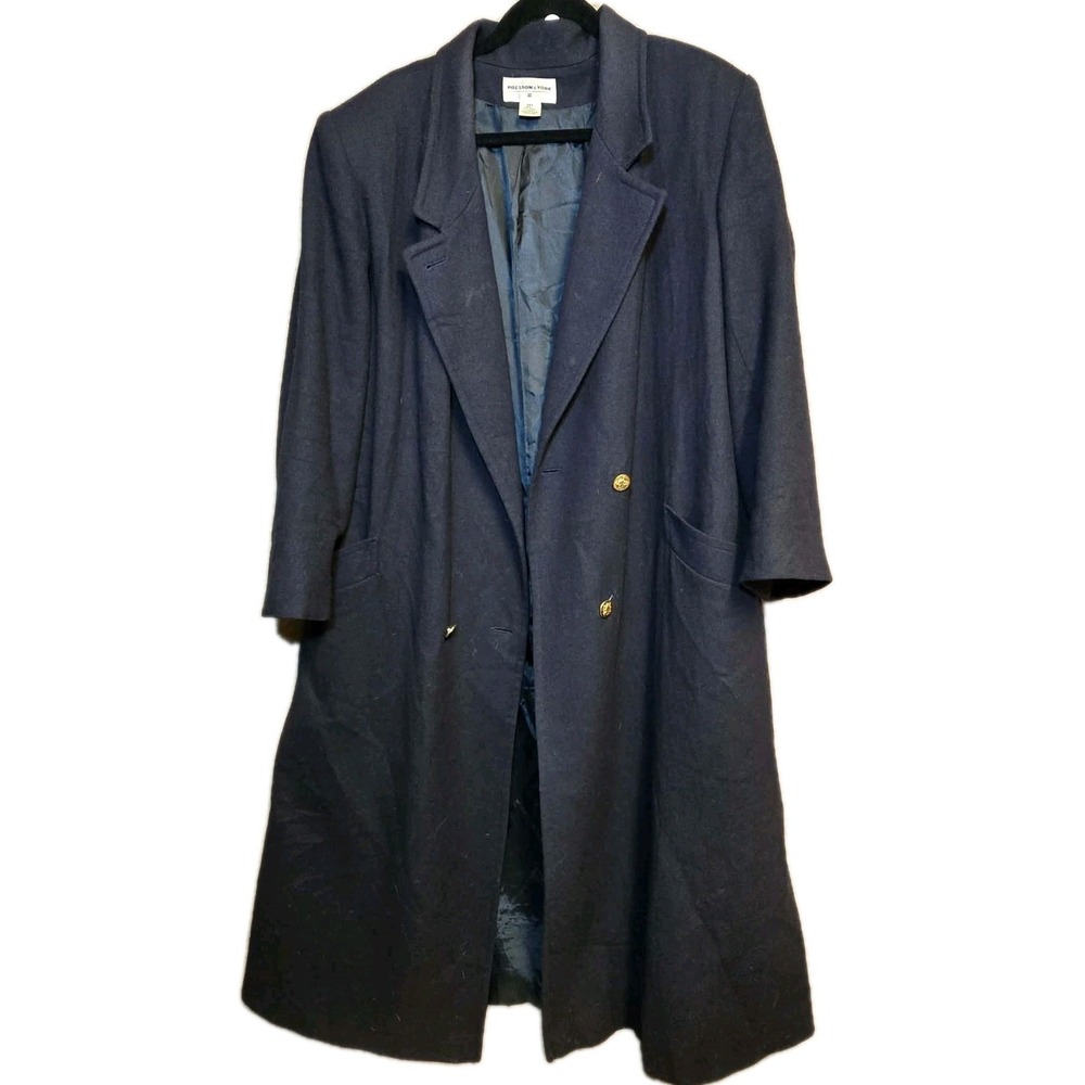 Preston & York Wool‎ Coat 24X Plus Vintage Classic Long Jacket GUC 🧥